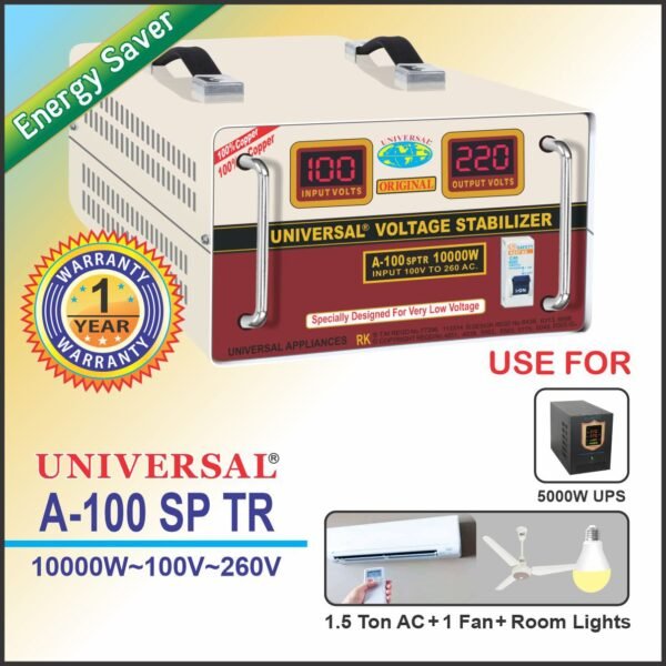 Universal Stabilizer A-100 SP(ENERGY SAVER) 10000 WATTS